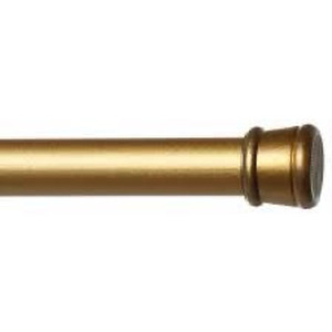 lot 1102 image: Achim Home Furnishings 569-0-PK12 Shower Curtain Rod, Gold