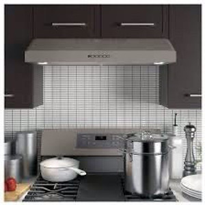 lot 1117 image: GE 30-in Convertible Slate Undercabinet Range Hood