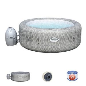 lot 1121 image: Bestway - 6 Person Honolulu Inflatable Portable Spa - Gray