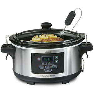 lot 9 image: Hamilton Beach 33969 Set & Forget Digital 6 Qt Programmable Slow Cooker Crockpot