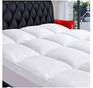 lot 14 image: COONP Queen Mattress Topper, Extra Thick Pillowtop, Cooling Mattress Topper, Plush Mattress Pad Cover 400TC Cotton Top Protector with 8-21 Inch Deep Pocket 3D Snow Down Alternative Fill