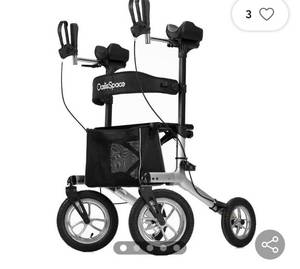 lot 26 image: OasisSpace Pneumatic Rollator Walker
