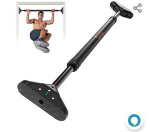 lot 52 image: Sportneer Pull Up Bar Strength Training Chin up Bar without Screws - Adjustable Width Locking Mechanism Pull-up Bar for Doorway - Max Load 440lbs for Home Gym Upper Body Workout, Non-slip Comfort