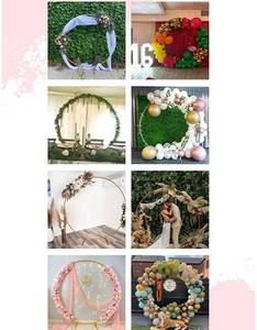 lot 60 image: Metal round decoration. Birthdays, anniversaries and weddings.