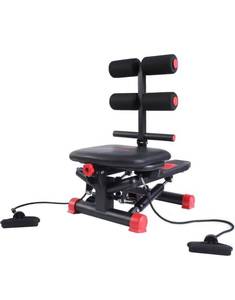 lot 85 image: BESVIL Stair Stepper for Exercise with Resistance Bands,AB Workout Machine for Home Gym