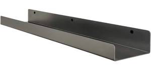 lot 112 image: Made in USA by DIY CARTEL - Floating Metal Wall Shelf Picture Ledge - USA Manufactured Steel - Industrial Heavy Duty Modern Farmhouse Rustic Designed Shelf (24in Raw Steel)