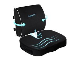 lot 128 image: comficlouds seat cushion and lumbar support pillow