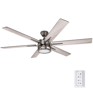 lot 172 image: Honeywell Kaliza 56-Inch Gun Metal Indoor LED Ceiling Fan with Remote