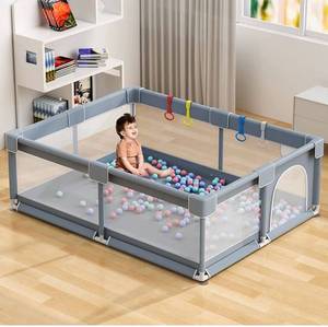 lot 253 image: Large Playpen for Babies and Toddlers, Indoor & Outdoor Baby Play Yard with 80 Pit Balls, Prevent Climbing and No Gaps Baby Gate Playpen with Storage Bag