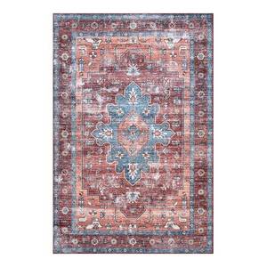 lot 259 image: nuLOOM Zena Machine Washable Medallion Area Rug 8 x 10 Rust