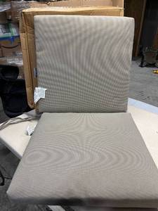 lot 262 image: Outdoor seat cushions grey qty 2 pieces