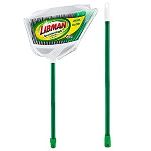 lot 268 image: Libman Large Precision Angle Broom.  Good for Indoor and Outdoor Use. Permanent 2-Piece Handle, Clicks Together for Sturdy Hold. Reduces Shipping Waste with Smaller Box. (B09PMK65GH)