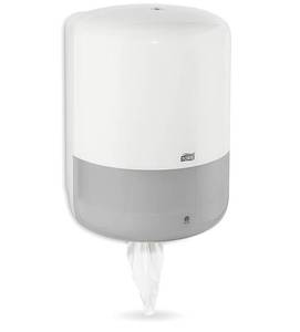 lot 272 image: Tork� Center Pull Towel Dispenser - White