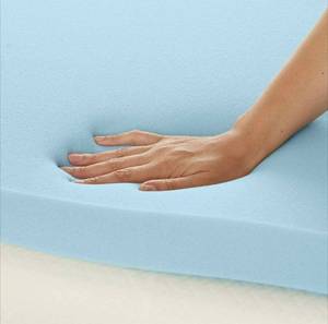 lot 285 image: Amazon Basics Cooling Gel-Infused Memory Foam Mattress Topper, CertiPUR-US Certified - 3-Inch, Twin
