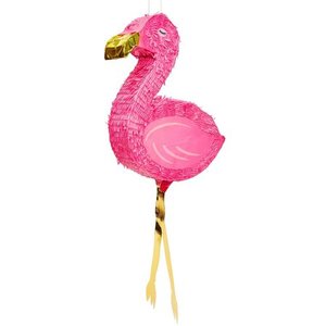 lot 286 image: Small Flamingo Pinata for Hawaii Luau & Tropical Summer Pool Party Supplies, 16 x 13 x 3 in.