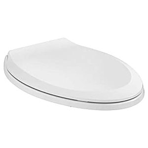lot 303 image: American Standard 5503A00B.020 Slow Elongated Closed Front Toilet Seat, White (B084JHKFCW)