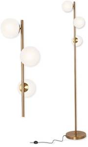 lot 340 image: YHTlaeh Floor Lamp Modern 3 Globe for Living Room Bright Lighting LED Standing Light for Bedrooms Offices