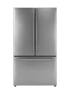 lot 34205 image: Criterion 21.1 cu. ft. Fingerprint Resistant Stainless Steel French Door Counter Depth Refrigerator