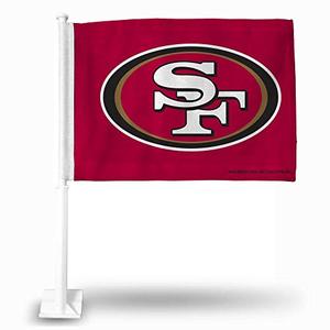 lot 48542 image: NFL San Francisco 49ers Car Flag with included Pole