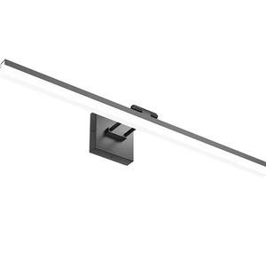 lot 48548 image: Ralbay 32in. Matte Black Bathroom Vanity Light