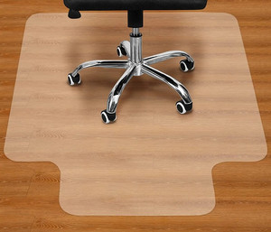 lot 48549 image: BesWin Clear Heavy Duty Plastic PVC Office Chair Mat