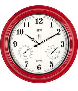 lot 48553 image: Bew, Large Outdoor Clock, Empire Red