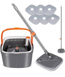 lot 48554 image: Nolopau Spin Mop and Bucket
