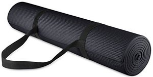 lot 48569 image: BalanceFrom Go Yoga All Purpose High Density Non-Slip Exercise Yoga Mat,Black
