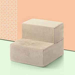lot 48578 image: Zinus 2 Step Comfort Pet Stairs, Extra Small,Beige