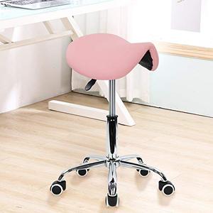 lot 48584 image: Kktoner Rolling Saddle Stool,Pink