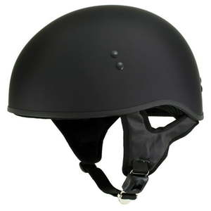 lot 48605 image: Hot Leathers T68 The O.G. Flat Black Motorcycle DOT Skull Cap Helmet,Medium