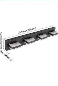 lot 48660 image: Solfart Vanity Light Fixture, Black