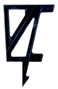 lot 48671 image: Custom Dekmate Bench Bracket,2x4basics, Black, 2 Pack