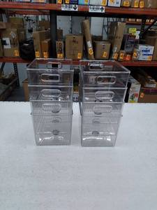 lot 48679 image: 8 - Mdesign Plastic Bins with Handles