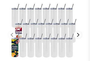 lot 48697 image: Sublimation Tumblers Bulk 20 oz Skinny Straight,24 Pack,Blank
