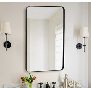 lot 48719 image: Andy Star Wall Mirror for Bathroom, Black