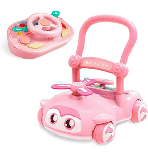 lot 48743 image: Barhee Baby Walker,Sit-to-Stand Learning Activity Walker, Pink