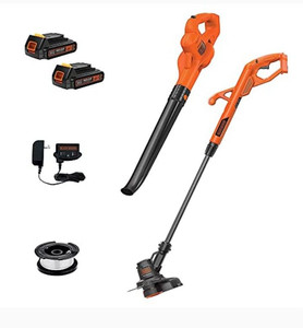 lot 48756 image: BLACKDECKER 20V Max Powerconnect 10 in. 2in1 Cordless String TrimmerEdger and Sweeper Combo Kit