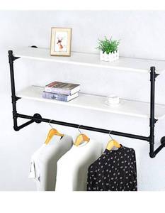 lot 48767 image: Haovon Industrial Pipe Clothing Rack