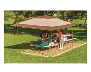 lot 48769 image: Crown Shades Mega Canopy, Beige and Coffee