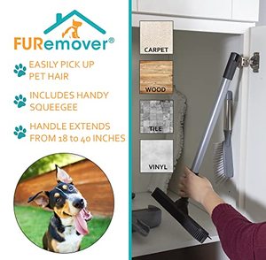 lot 48785 image: FURemover Compact Pet Hair Removal Broom