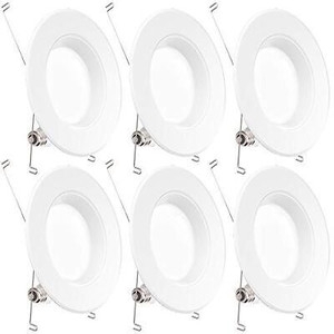 lot 48791 image: 6 - Sunco Lighting 56 Inch LED Can Lights Retrofit Recessed Lighting Baffle Trim