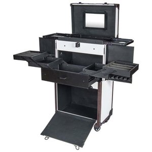 lot 48820 image: SHANY REBEL Makeup Artists Multifunction Cosmetics Trolley Train Case