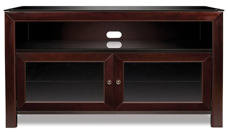 lot 7007 image: BellO WMFC503 50 TV Stand for TVs up to 55, Deep Mahogany