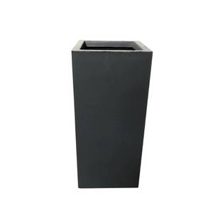 lot 75470 image: 24 Kante Concrete and Fiberglass Modern Rectangular Outdoor Planter Charcoal - Rosemead Home & Garden, Inc