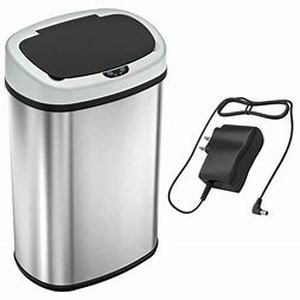 lot 75439 image: 13 Gallon Stainless Steel Automatic Sensor Trash Can