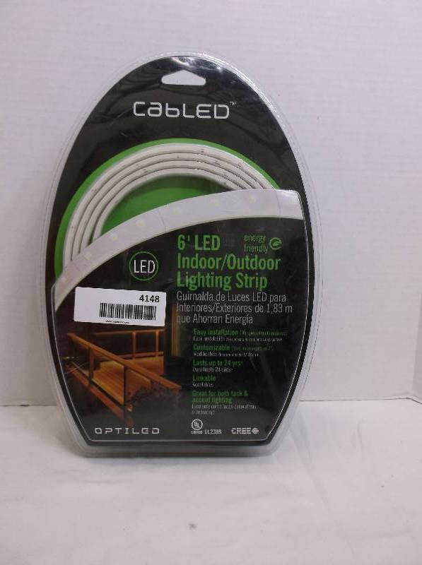 Cree Cabled Optiled 6 Ft Led Indoor Outdoor Strip Light White Cab Cree Cabled Optiled 6 Ft Led Indoor Outdoor Strip Light White Cab 6fkithdww And Security Lighting Equip Bid