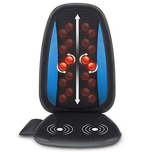 lot 14410 image: Comfier Shiatsu Back Massager with Heat -Deep Tissue Kneading Massage Seat Cushion, Massage Chair Pad for Full Back, Electric Body Massager for Home or Office Chair use, Gifts for Men, Dad