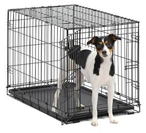 lot 14415 image: MidWest Homes For Pets Double Door iCrate Metal Dog Crate 30