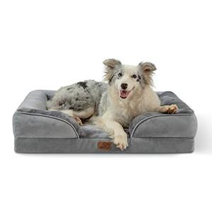 lot 24490 image: Bedsure Large Orthopedic Dog Bed for Large Dogs - Big Waterproof Dog Bed Large, Foam Sofa with Removable Washable Cover, Waterproof Lining and Nonskid Bottom Couch, Pet Bed